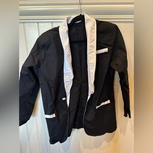 WEISSMAN Adult Medium Black & White Blazer Jacket Dance Costume